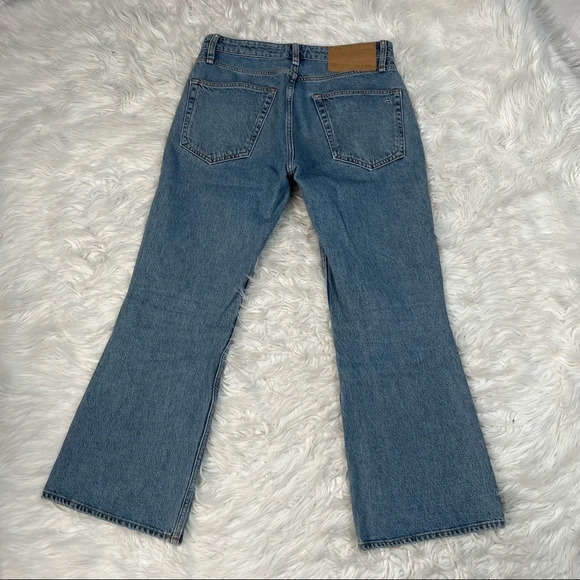 Rag & Bone Rosa Mid-Rise Cropped Flare Jeans Denim Casual Women’s 25 - Picture 9 of 11